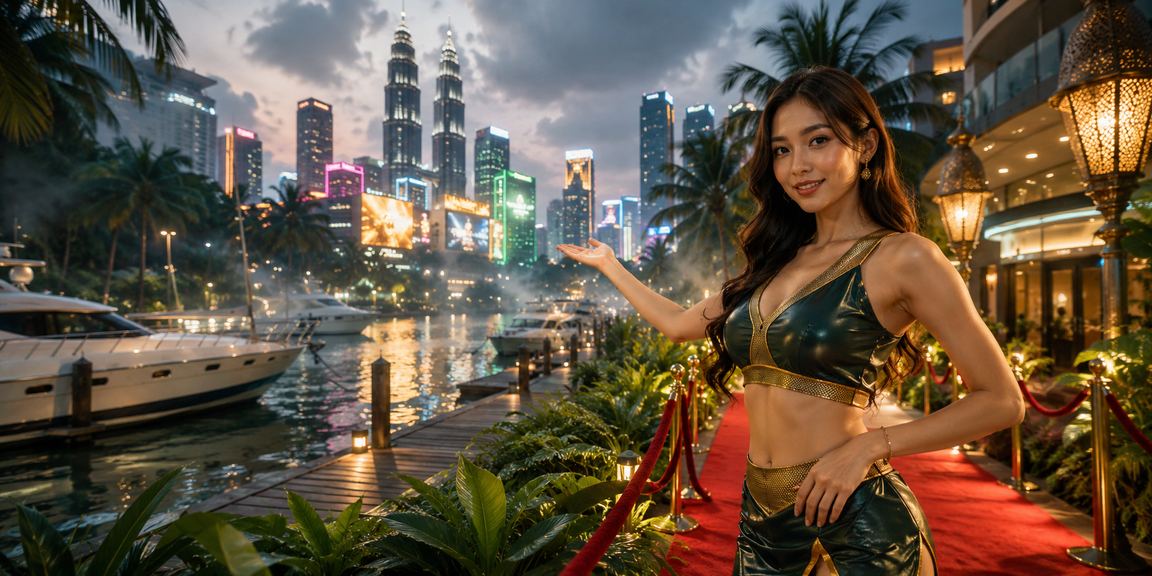 Antara muka hiburan kasino dan loteri dalam talian di Kuala Lumpur dengan reka bentuk moden